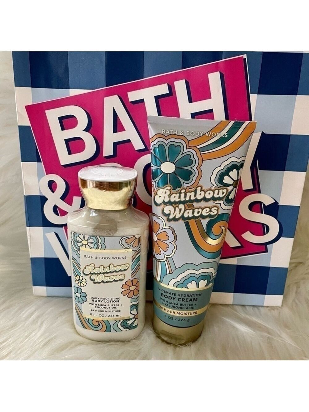 Bath And Body Works Rainbow Waves Lotion Bundle